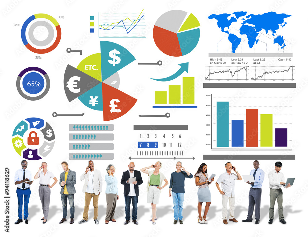 Wall mural finance financial business economy exchange accounting banking c - Wall murals