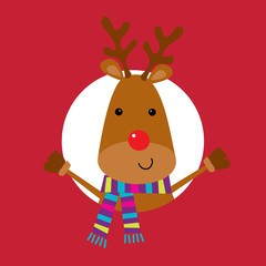 Christmas card with cute santa claus design  vector illustration. EPS 10 & HI-RES JPG Included 