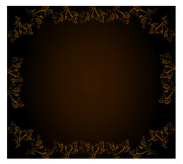 floral frame for you design