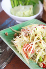 Stock Photo:.Papaya salad