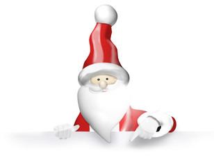 Santa Claus Christmas isolated cartoon