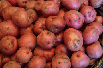 Red new potato background