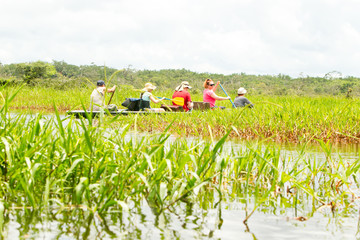 Experience the thrill of fishing legendary piranha fish amidst the lush,untouched wilderness of the...