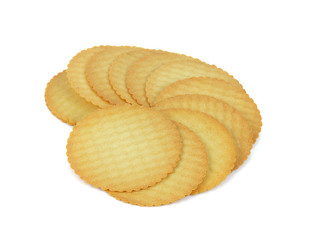 Biscuits isolated on white background