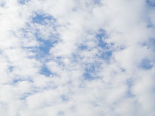 Fototapeta premium White clouds on blue sky.