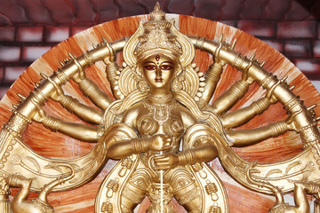 Maa Durga. Biggest festival in India. Durga puja. This is at kolkata. West Bengal, India.