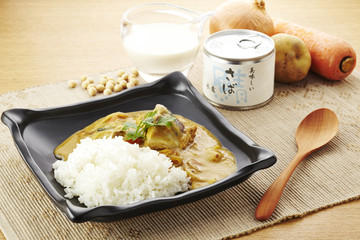 豆乳鯖カレー
