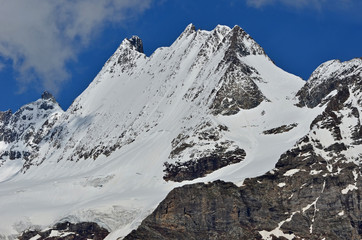 Dent d'Herens viewed from the Italian Valpelline Valley 