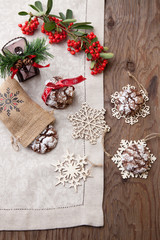Chocolate - Truffle Cookies for Christmas