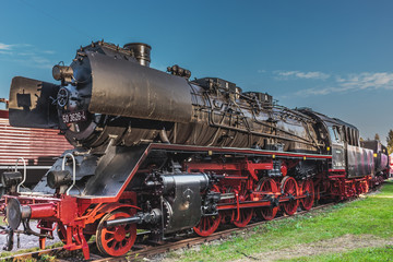 Fototapeta na wymiar Dampflokomotive Baureihe 50 von 1938
