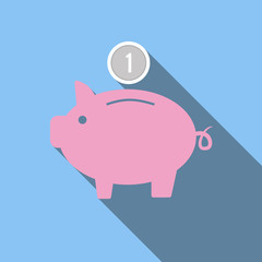 Piggy bank icon