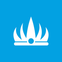 Crown white icon