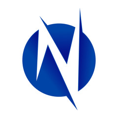 N Sharp Letter Circle