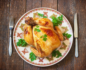 whole roasted chicken