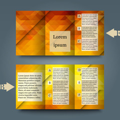 Brochure template with abstract background.