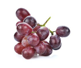 red grape isolated on white