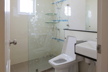Modern bathroom in home