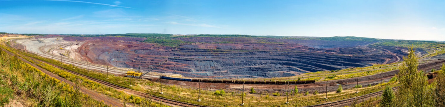 Mikhailovsky iron mine within Kursk Magnetic Anomaly, Russia