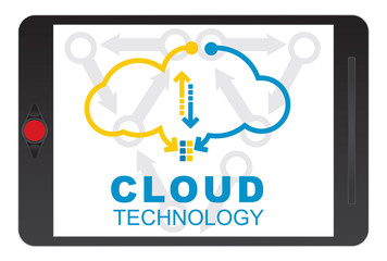 Cloud technology concept.