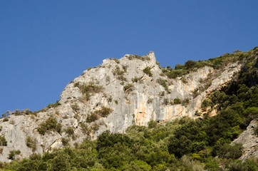 Fototapeta na wymiar Sardinia, Gutturu Cardaxius Canyon, near Iglesias