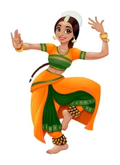 Wandcirkels plexiglas Indian dancer © ddraw