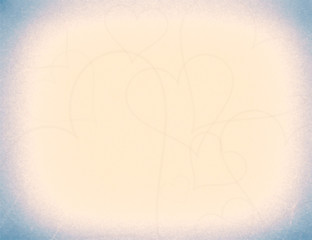 Warm gradient love background with heart shapes