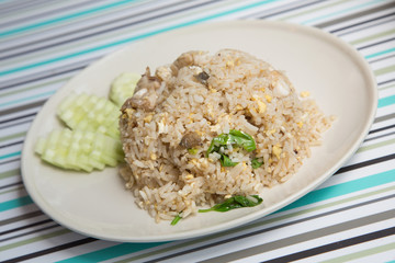 fried rice with fish