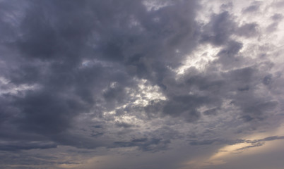dark cloud and sky