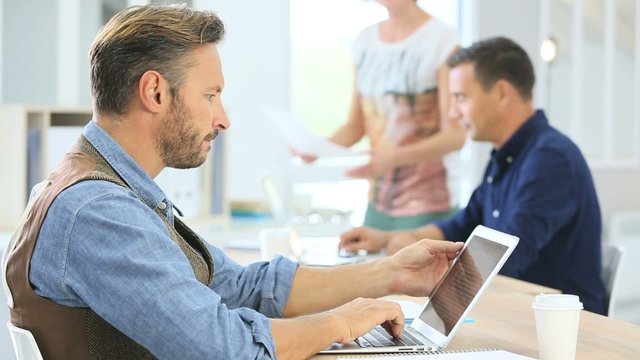 Business people working together in office