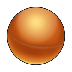 Illustration: Elements Set: Sport Ball: Ping Pong Ball. Fantastic Realistic Cartoon Life Style               