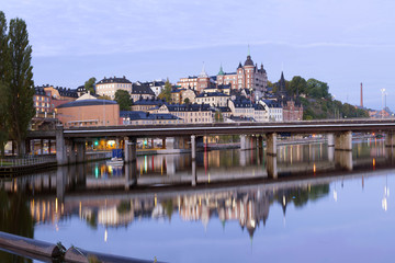 Light morning to the city at Stockholm, Sweden.
