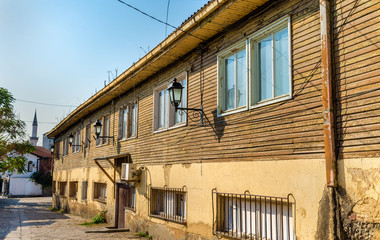 Fototapeta na wymiar Wooden house in the old town of Skopje - Macedonia