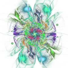 Fototapeta na wymiar fractal flower