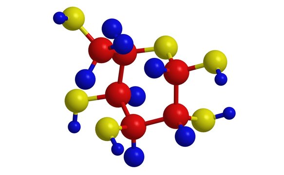 Molecular structure of saccharide galactose