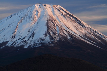 Fototapeta na wymiar 夕映えの富士山