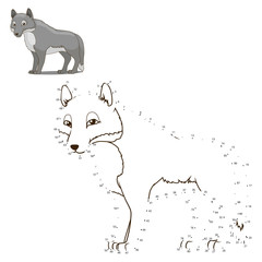 Connect the dots to draw animal educational game