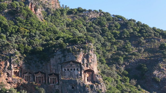Kaunian rock tombs in Hellenistic style