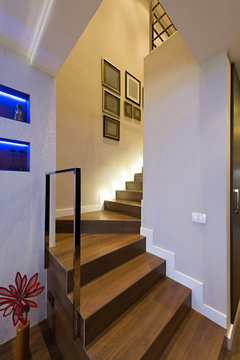 Corridor with stairs