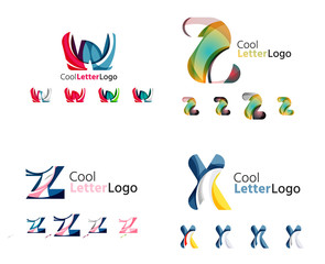 Letter business emblem collection