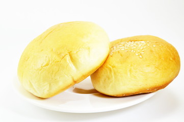 vegetarian bun on dish