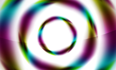 Glossy blurred swirl circle shapes abstract background