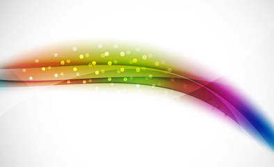 Colorful wave line, abstract background with light and shadow