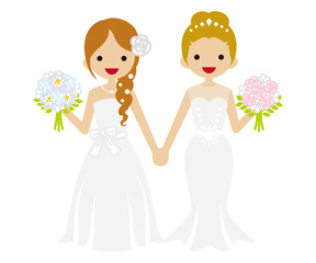 Wedding -Lesbian - Updo and Braid hair Bride