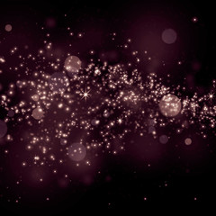 Obraz premium Glittering star dust field bokeh