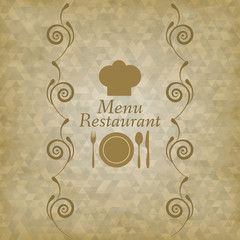 restaurant menu vector
