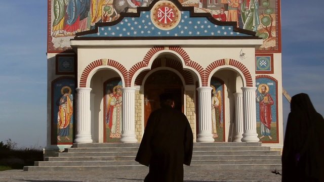 Monks who enters a monastery