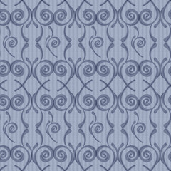 Obraz premium Swirls seamless ornament vector 