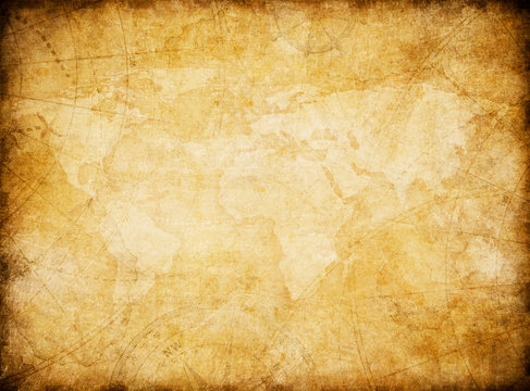 vintage world map background stylization