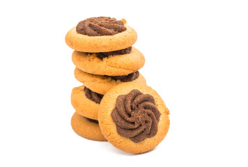 Biscuits isolated on white background