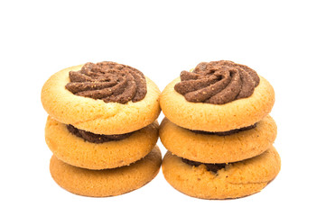 Biscuits isolated on white background